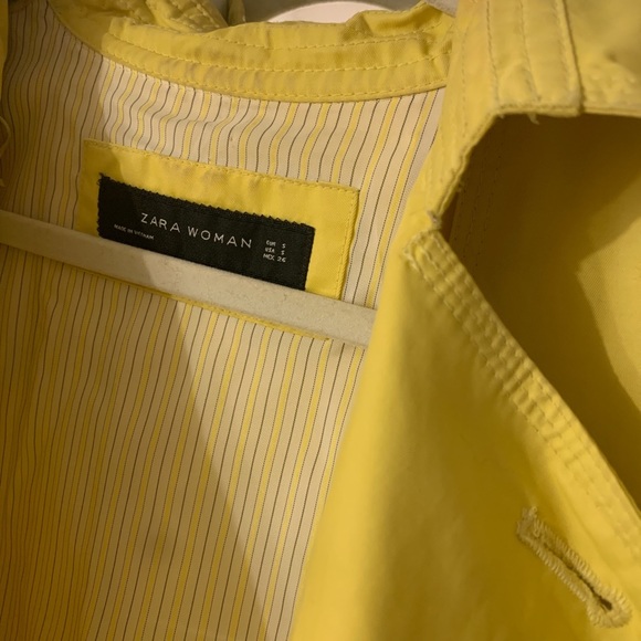 Yellow ZARA trench/rain jacket! - Picture 2 of 3